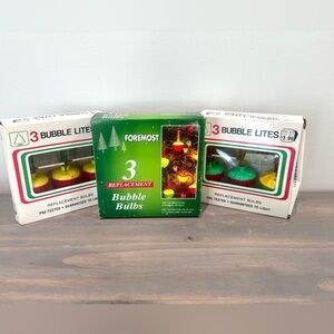 Vintage Bubble Lite/ Light Replacement Sets- Bulbs Only (Untested) 12 Bulbs C7